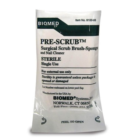 Oasis Surgical Scrub Brush, Dry, Sterile, 30PK BR125X30